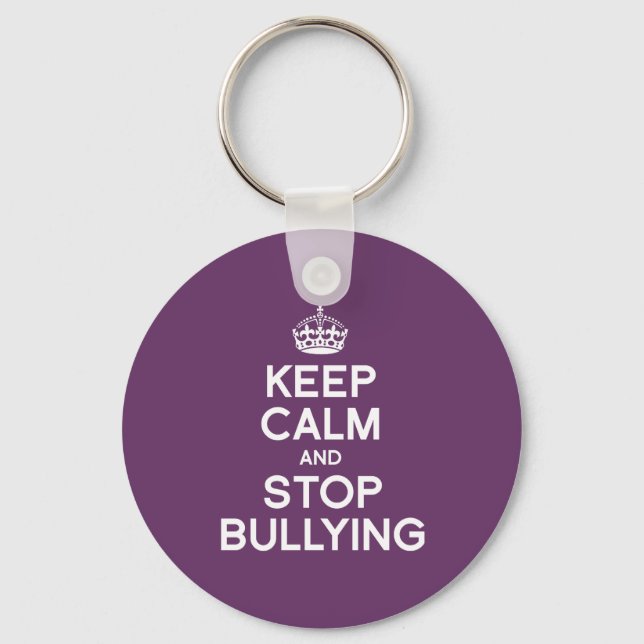 KEEP CALM AND STOP BULLYING KEY RING (Front)
