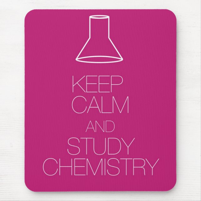 Keep Calm and Study Chemistry Mouse Pad (Front)