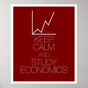 Keep Calm and Study Economics Poster