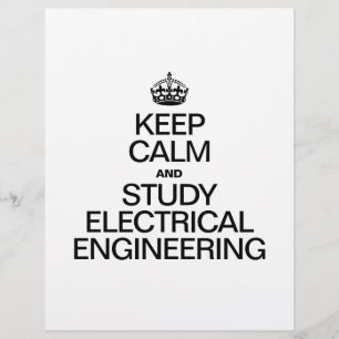 KEEP CALM AND STUDY ELECTRICAL ENGINEERING FLYER
