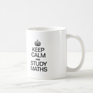 KEEP CALM AND STUDY MATHS COFFEE MUG