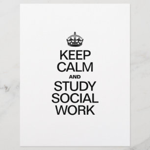 KEEP CALM AND STUDY SOCIAL WORK FLYER