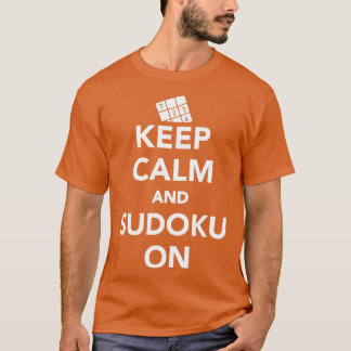 Keep calm and sudoku on T-Shirt
