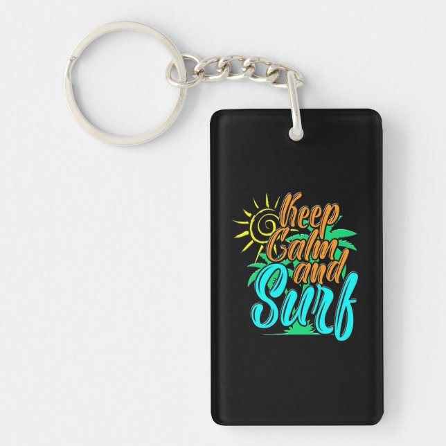 Keep Calm And Sulf Key Ring (Front)