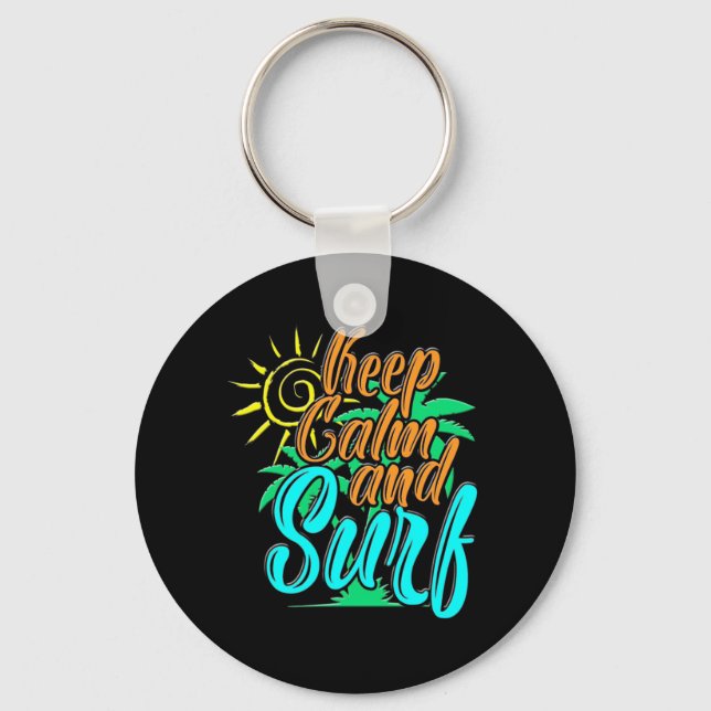 Keep Calm And Sulf Key Ring (Front)