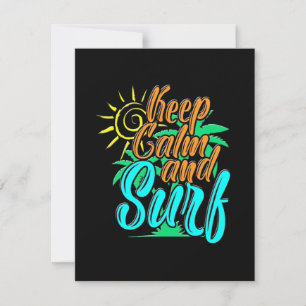 Keep Calm And Sulf Thank You Card