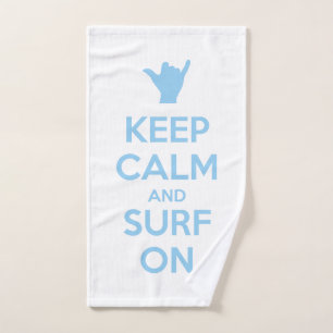 Keep Calm and Surf On Bath Towel Set