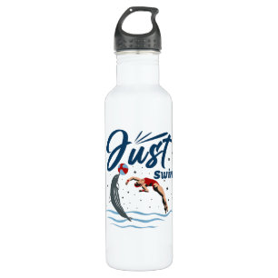 Keep Calm and Swim On - Swimmer Design 710 Ml Water Bottle