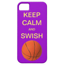 KEEP CALM AND SWISH BASKETBALL iPhone 5 Case