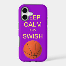 KEEP CALM AND SWISH BASKETBALL iPhone 5 Case