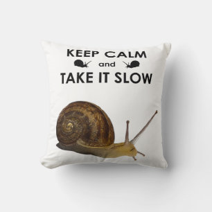 Keep Calm and Take it Slow Pillow (choose colour)
