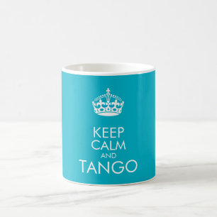 Keep calm and tango - change background color coffee mug