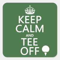 Keep Calm and Tee Off - Golf presents, all colours