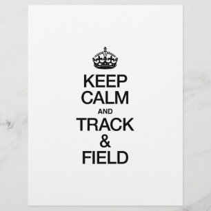 KEEP CALM AND TRACK AND FIELD FLYER