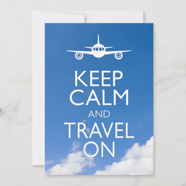 KEEP CALM AND TRAVEL ON (Front)
