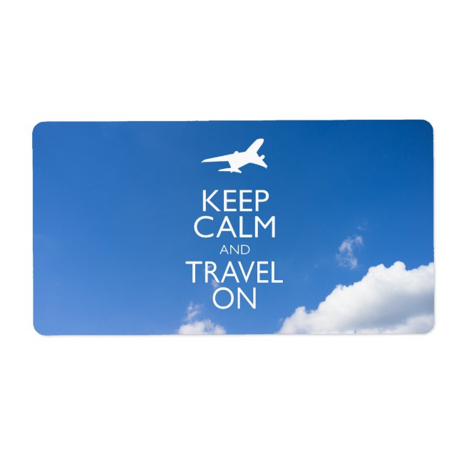 KEEP CALM AND TRAVEL ON (Front)