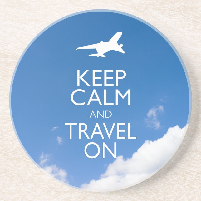 KEEP CALM AND TRAVEL ON COASTER (Front)
