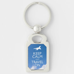 KEEP CALM AND TRAVEL ON KEY RING