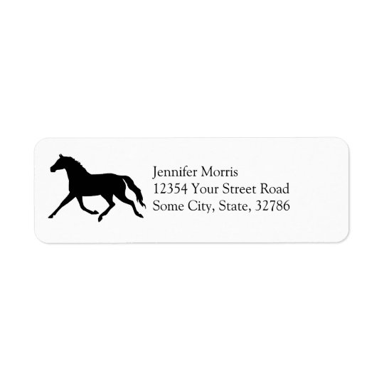 Keep Calm and Trot On Equestrian Return Address Label