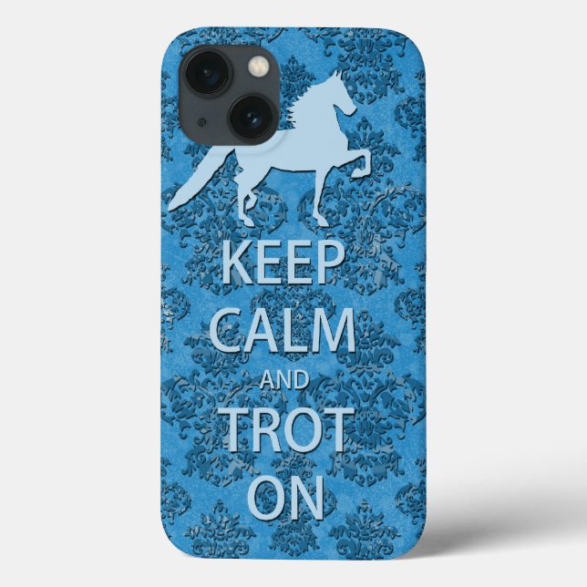 Keep Calm and Trot On Saddlebred iPad Case (Back)