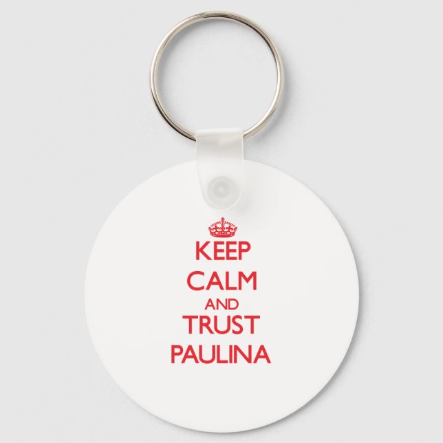 Keep Calm and TRUST Paulina Key Ring (Front)