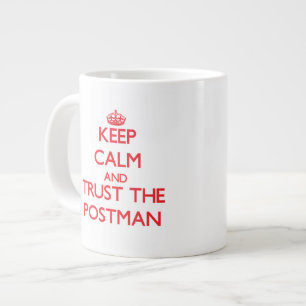 Keep Calm and Trust the Postman Large Coffee Mug