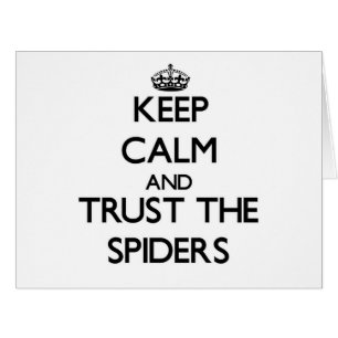 Keep calm and Trust the Spiders