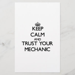 Keep Calm and Trust Your Mechanic