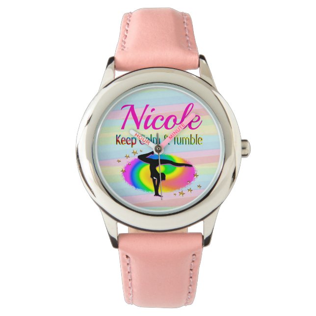 KEEP CALM AND TUMBLE GYMNASTICS DESIGN WATCH (Front)