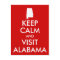 Keep Calm and Visit Alabama Postcard