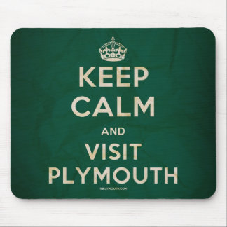 'Keep Calm and Visit Plymouth' Mousemat
