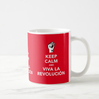 Keep calm and viva la revolución x3 image mug