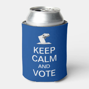 Keep Calm and Vote 2026 Can Cooler