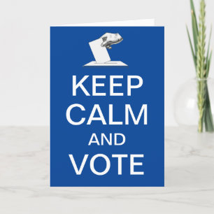 Keep Calm and Vote 2026 Card