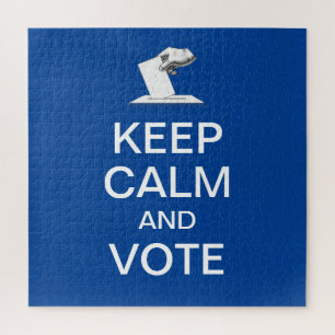 Keep Calm and Vote 2026 Jigsaw Puzzle