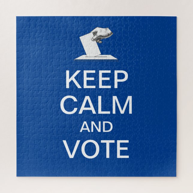 Keep Calm and Vote 2026 Jigsaw Puzzle (Vertical)