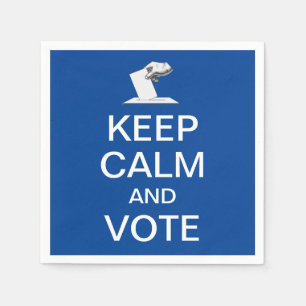 Keep Calm and Vote 2026 Napkin