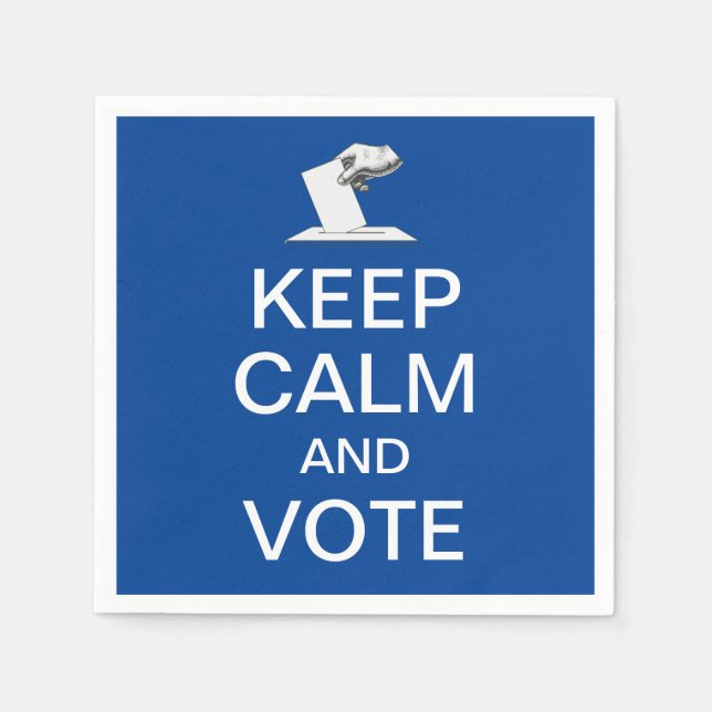 Keep Calm and Vote 2026 Napkin (Front)