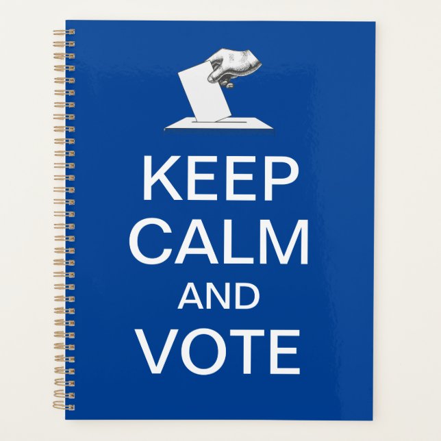 Keep Calm and Vote 2026 Planner (Front)