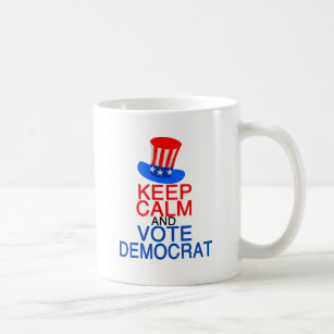 Keep Calm and Vote Democrat Coffee Mug