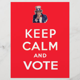 Keep Calm and Vote Flyer