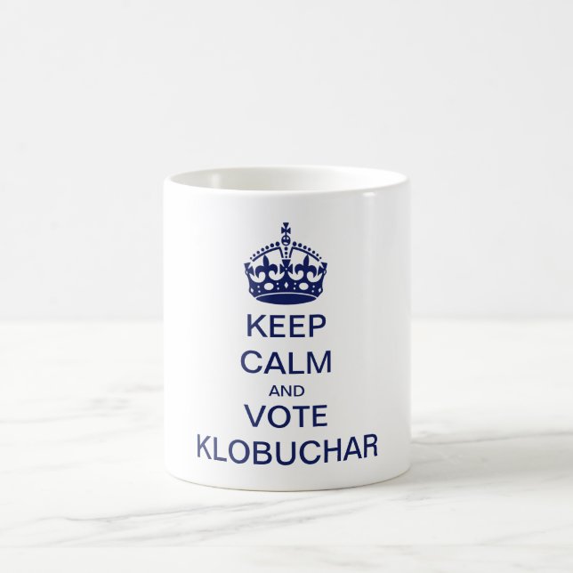 Keep calm and vote Klobuchar Coffee Mug (Center)