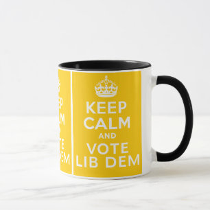 Keep Calm And Vote Lib Dem ~ Political U.K Mug