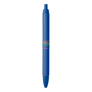 keep calm and vote rainbow typography lgbt pride blue ink pen