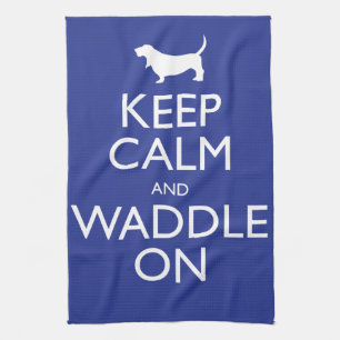 Keep Calm and Waddle on Tea Towel