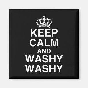 Keep Calm And Washy Washy Funny Cruise Ship Novelt Magnet
