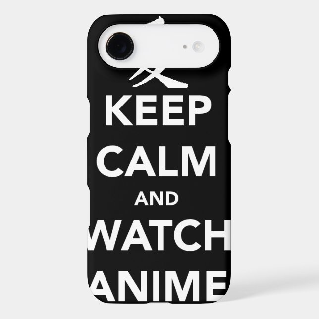 Keep Calm and Watch Anime Case-Mate iPhone Case (Back)