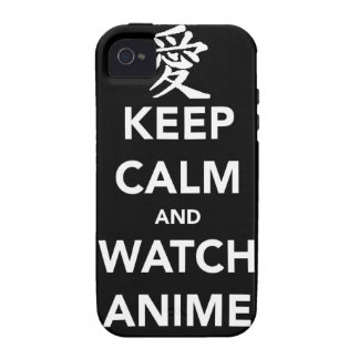 Keep Calm and Watch Anime Case-Mate iPhone 4 Case