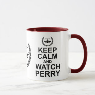 Keep Calm and Watch Perry Legal Humour Mug