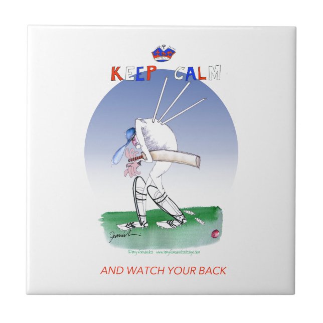 keep calm and watch your back, tony fernandes tile (Front)